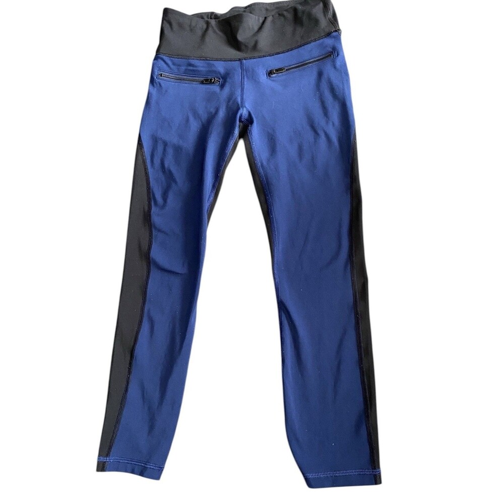 GapFit Sculpt Compression Leggings Black/Blue Sz XS